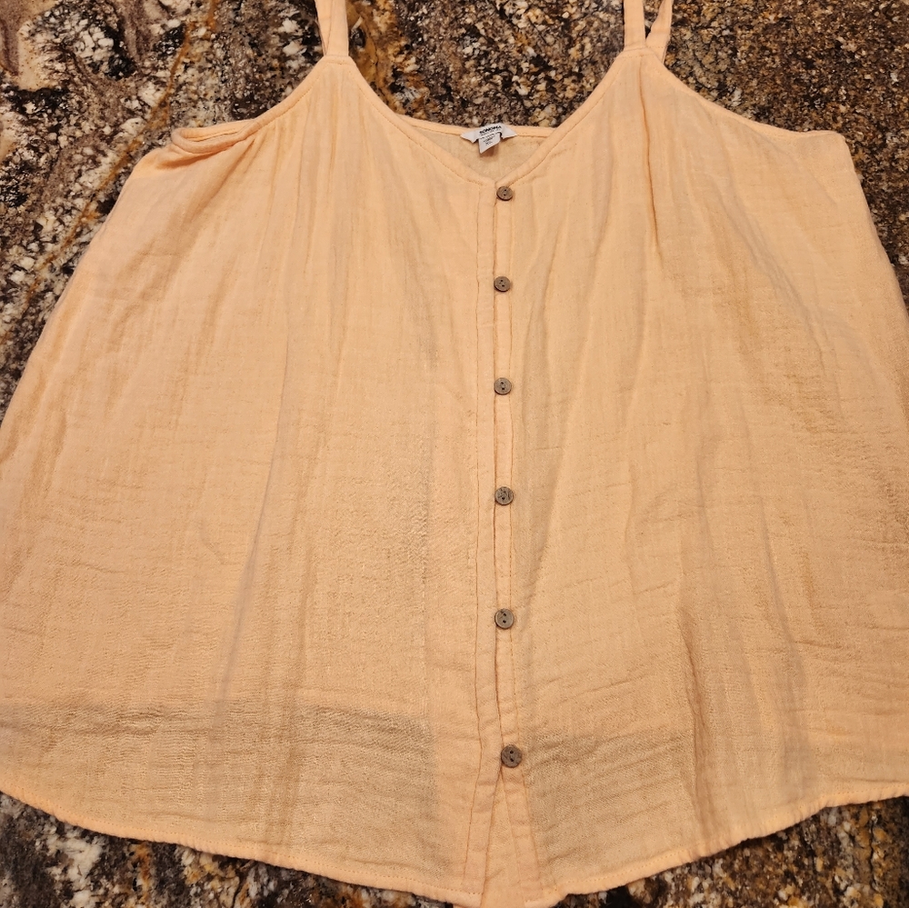 Sonoma peachy spaghetti strap blouse size xl. 22 p2p